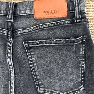 Moussy Vintage faded black skinny jeans 25